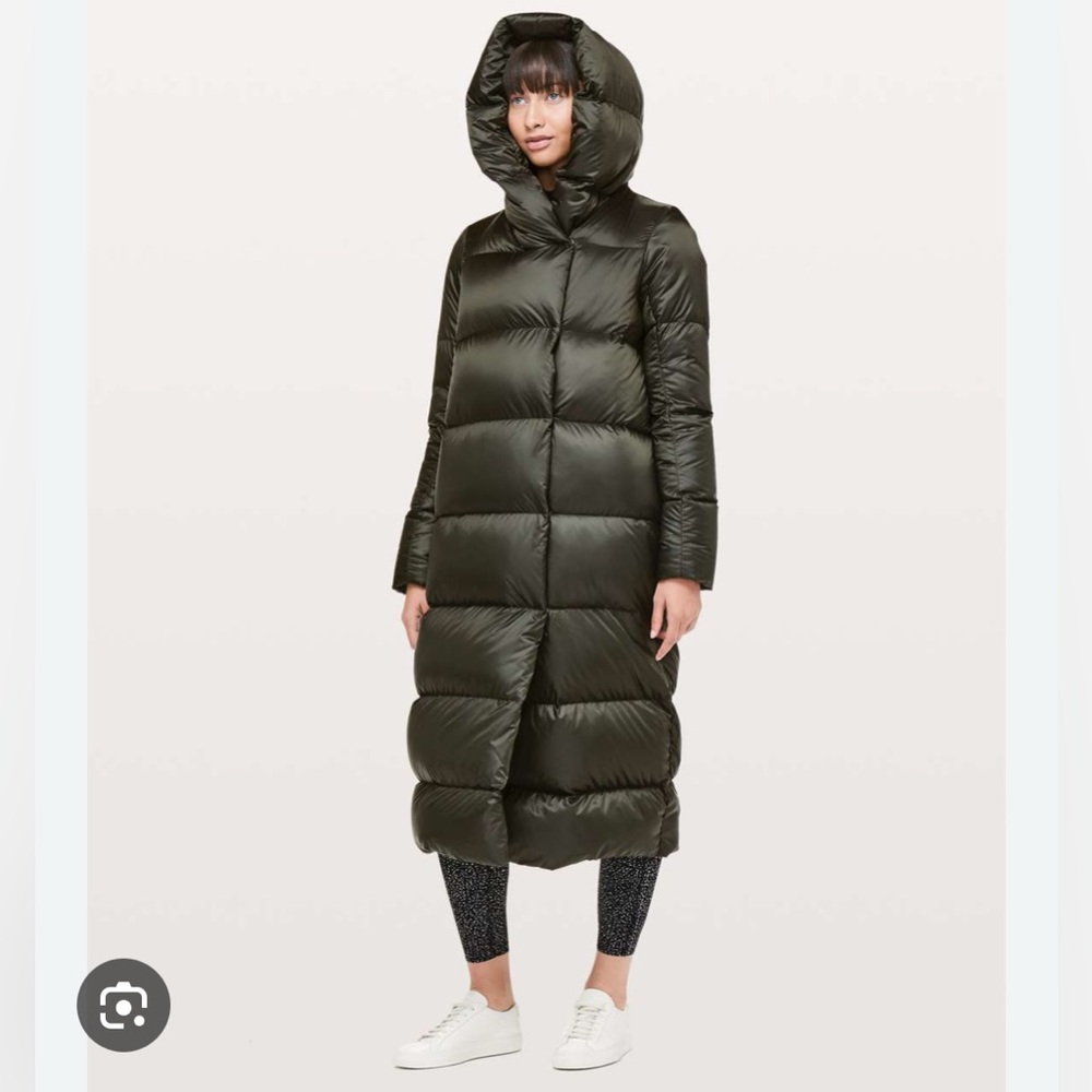 lululemon athletica Dark Green Puffer Coat